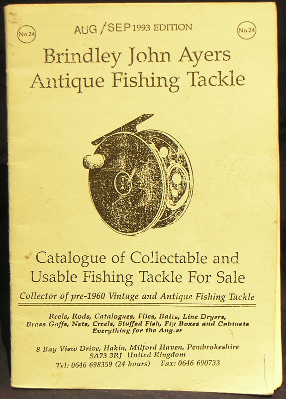 Image for Brindley John Ayers Antique Fishing Tackle Catalogue Aug/Sep 1993 Ed.